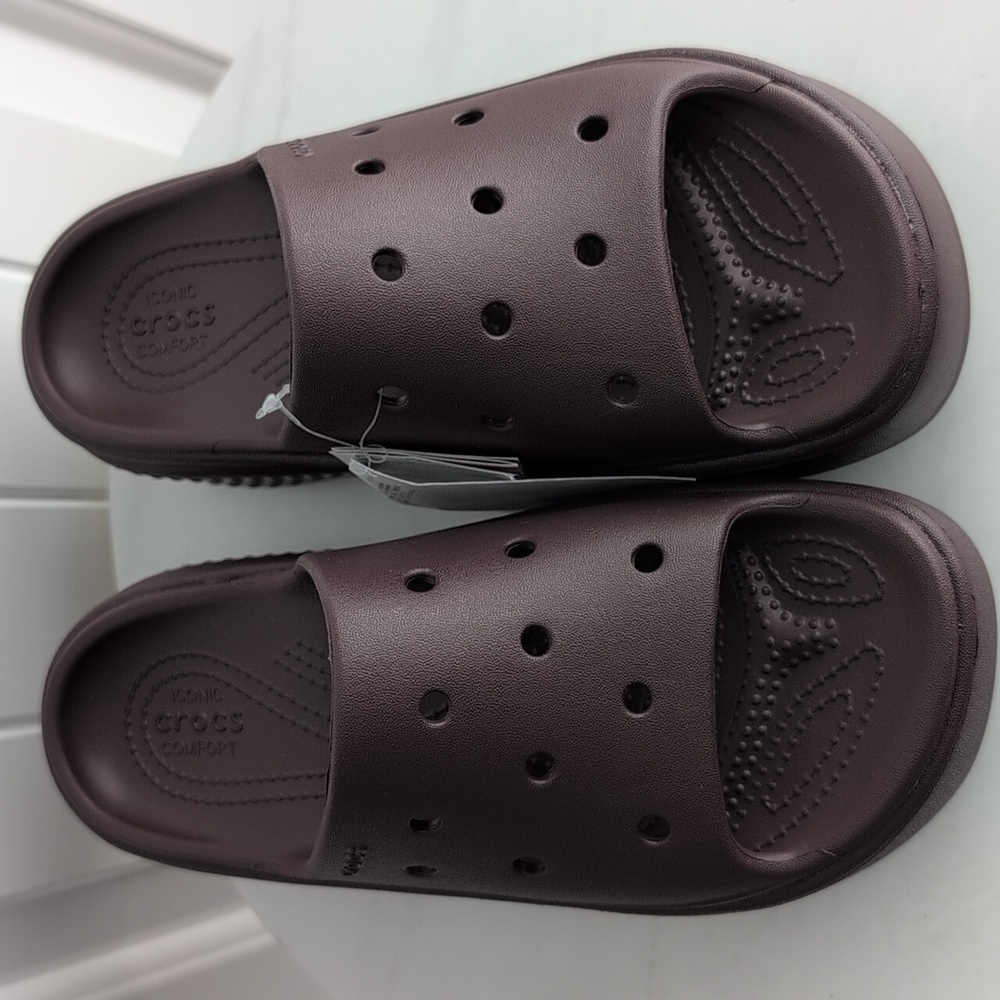 CROCS Dark Brown Platform Clogs - image 7